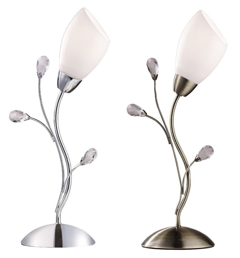 Searchlight  decorative Gardenia-Chrome Glass