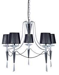 Searchlight  decorative Duchess-Chrome and Black String Shade