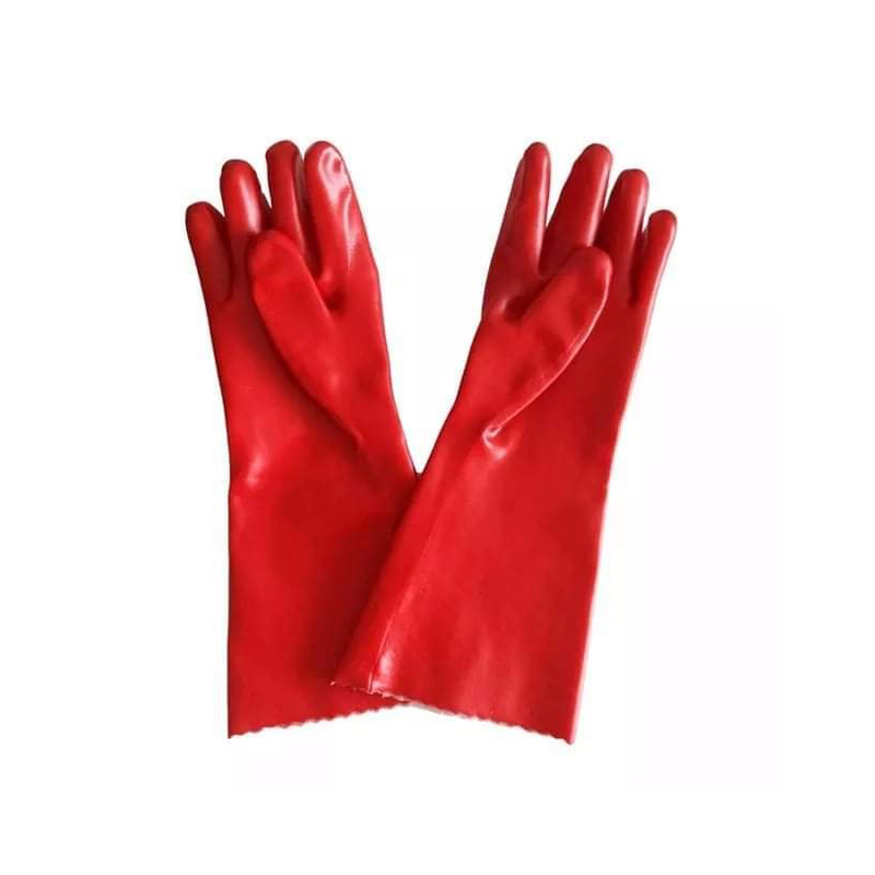Gloves Pvc 14'' Acid Proof - Red